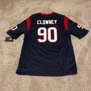 Nike Houston Texans  #90 J Clowney Blue Jersey Large‎ - New W/Tags